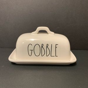 Rae Dunn Brand New GOBBLE butter Dish